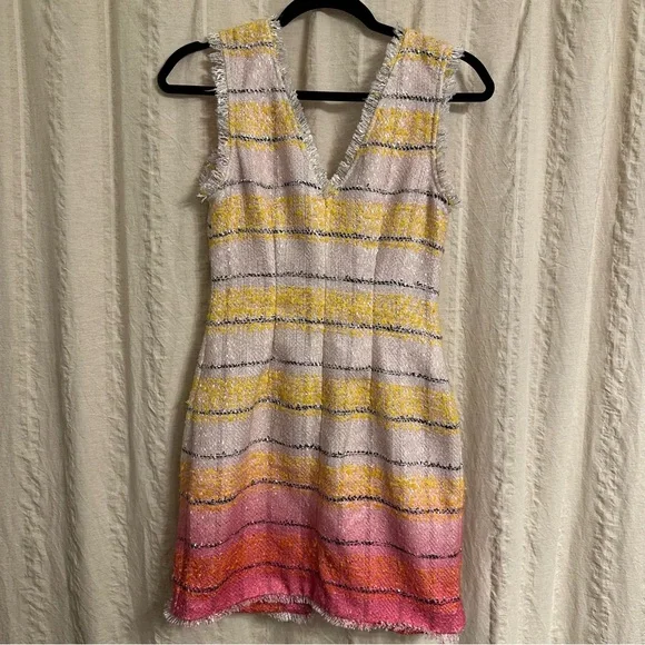 NWT Anthropologie Maeve Sleeveless Tweed Mini‎ Dress SIZE 0 Bachelorette Party - Picture 5 of 7